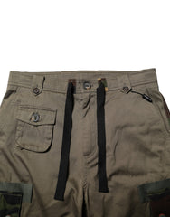 Dolce & Gabbana Brown Cotton Camouflage Cargo Pants