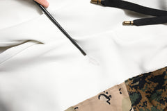 Dolce & Gabbana White Patchwork Mens Jogger Pants