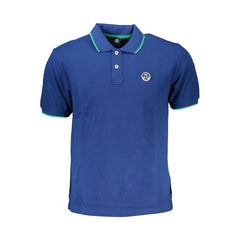 North Sails Blue Cotton Men Polo Shirt