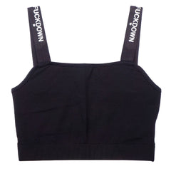Comme Des Fuckdown Black Cotton Women Top