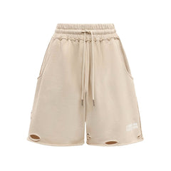 Comme Des Fuckdown Beige Cotton Short