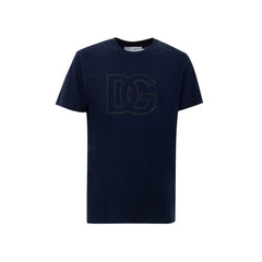 Dolce & Gabbana Blue Cotton T-Shirt