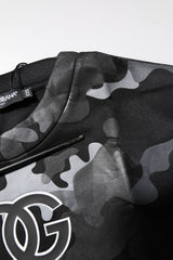 Dolce & Gabbana Black Camouflage Pullover Sweatshirt Sweater