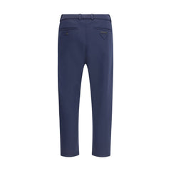 Prada Blue Polyester Casual Pants
