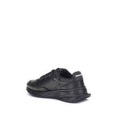 Dsquared² Black Calf Leather Bos Taurus Athletic Sneakers