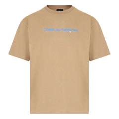 Comme Des Fuckdown Brown Cotton T-Shirt