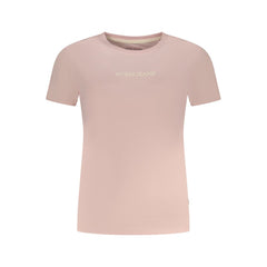 Guess Jeans Pink Cotton T-Shirt