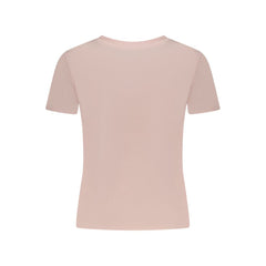 Guess Jeans Pink Cotton T-Shirt