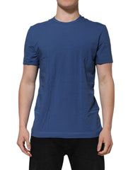 Dolce & Gabbana Blue Cotton Men Round Neck Underwear T-shirt
