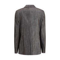 Brunello Cucinelli Yellow Polyester Blazer