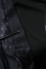 Roberto Cavalli Black Floral Viscose Sheath Midi Dress