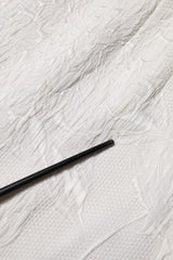 Dolce & Gabbana White Floral Brocade A-line High Waist Skirt