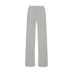 Avenue Montaigne White Rayon Casual Pants