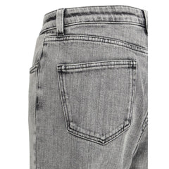 Fabiana Filippi Gray Cotton Straight-Leg Jeans