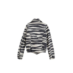 Retrofête Black And White Cotton Blazer