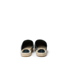 Bottega Veneta Green Leather Espadrilles