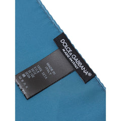 Dolce & Gabbana Light Blue Silk Pocket Square