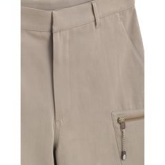 Dior Beige Cotton Cargo Shorts