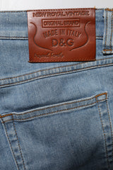 Dolce & Gabbana Blue Cotton PRETTY MidWaist Skinny Denim Jeans