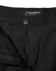 Dolce & Gabbana Black STAFF High Waist Tapered Pants