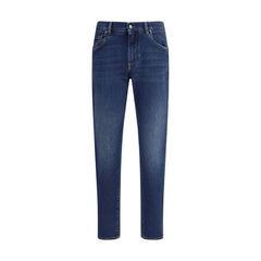 Dolce & Gabbana Blue Cotton Jeans Denim