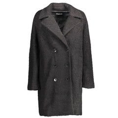 Desigual Black Polyester Jackets & Coat