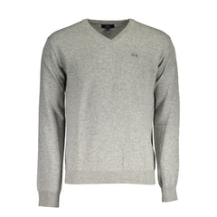 La Martina Gray Wool Sweater