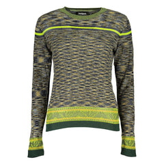 Desigual Green Cotton Sweater