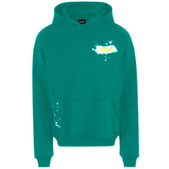 Comme Des Fuckdown Green Cotton Men Hoodie