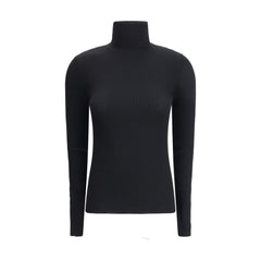 Wolford Black Fleece Wool Turtleneck