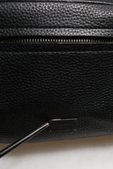 Dolce & Gabbana Black Palermo Backpack Hammered Calfskin Leather Bag