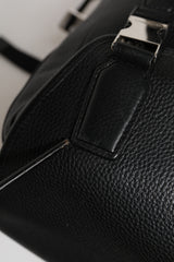 Dolce & Gabbana Black Palermo Backpack Hammered Calfskin Leather Bag