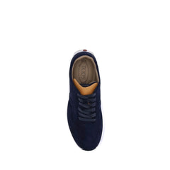 Tod's Black Calf Leather Bos Taurus Low Top Sneakers