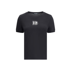 Dolce & Gabbana Black Cotton T-Shirt