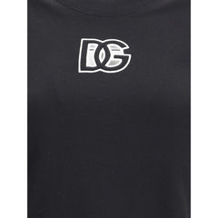 Dolce & Gabbana Black Cotton T-Shirt