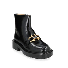 Bottega Veneta Black Calfskin Ankle Boots