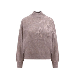 Brunello Cucinelli Beige Cashmere Sweatshirt