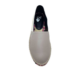 Off-White Leather Espadrilles