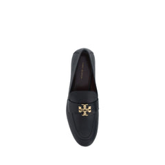 Tory Burch Black Calf Leather Bos Taurus Slip-On Loafers