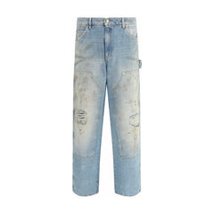 Golden Goose Blue Cotton Jeans Denim