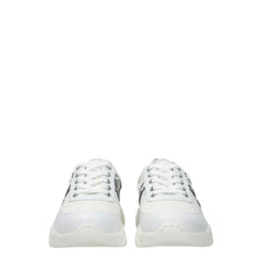 Love Moschino White Fabric Chunky Sneakers