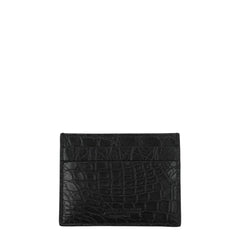 Billionaire Italian Couture Black Crocodile Cardholders