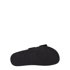 Valentino Garavani Black Leather Slippers