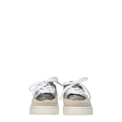 Mou Gray Leather Low Tops