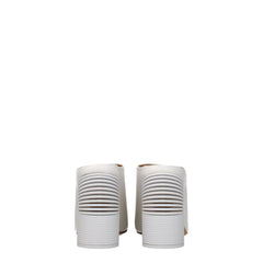 Off-White White Leather Platforms