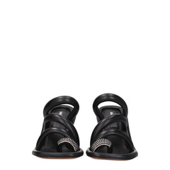 Ambush Black Leather Stiletto Heels Sandals