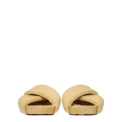 Jil Sander Beige Horsehair Slippers