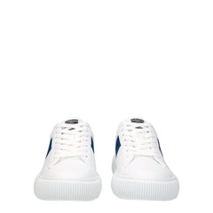 Versace White Leather Low Top Sneakers