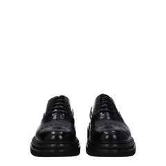 Dolce & Gabbana Black Leather Oxfords And Derbies