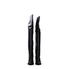 Isabel Marant Black Leather Over The Knee